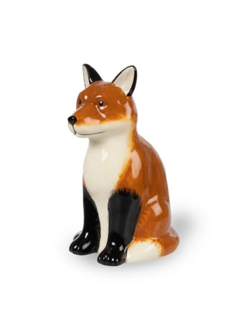 Full Set Ceramic Woodland Figurals, Brown Fox, Bunny, & Squirrel